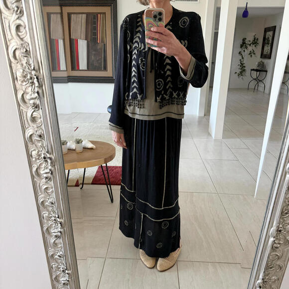 Spencer Alexis Vintage Bohemian Evening Set with Bead Accents - Picture 1 of 9